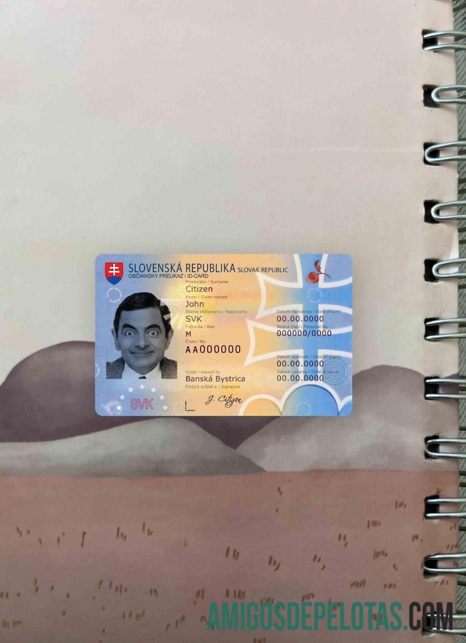 Slovakia ID olhar de foto frente modelo